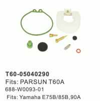 Outboard Marine Carburetor Tune-Up Kits for Parsun T60A 688-W0093-01 - YAMAHA  E75B/85B,90A - 2 Stroke - T60-05040290 - Parsun